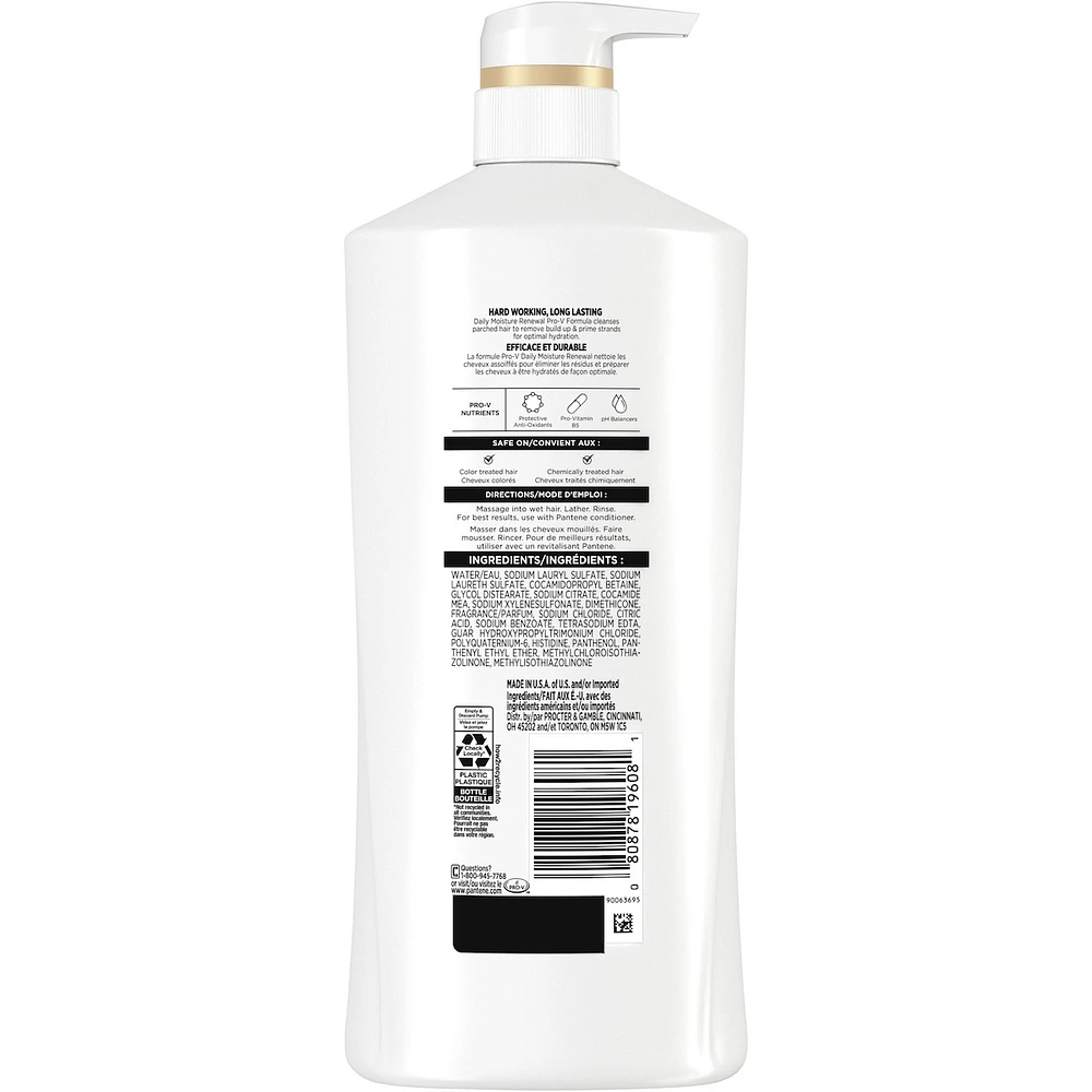 PRO-V Daily Moisture Renewal Shampoo, 27.7 oz/820 mL