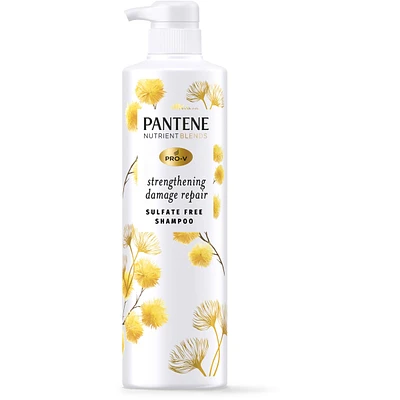 Sulfate Free Shampoo, Hair Strengthening Anti Frizz Damage Repair with Castor Oil, Safe for Color Treated Hair, Nutrient Blends