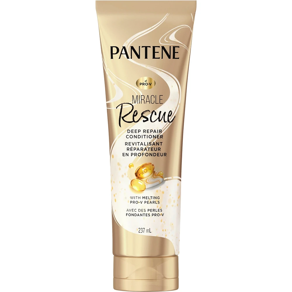Pro-V Miracle Rescue Deep Repair Conditioner with Melting Pro-V Pearls, transforms hair, softens, repairs from the inside