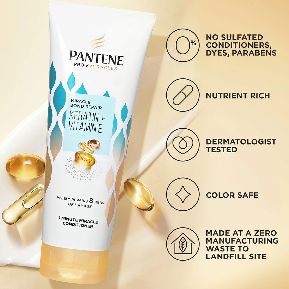 Pro-V Miracles Bond Repair Keratin + Vitamin E 1 Minute Miracle Conditioner