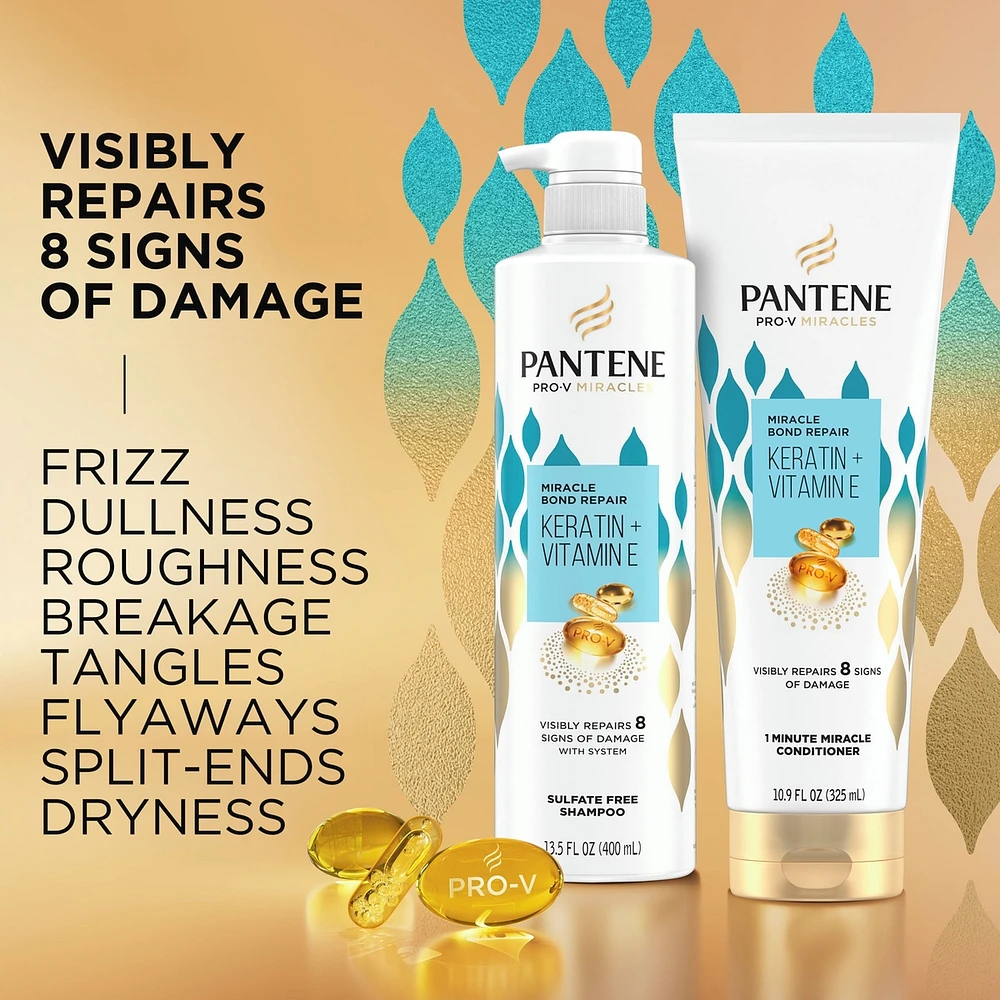 Pro-V Miracles Bond Repair Keratin + Vitamin E Sulfate-Free Shampoo