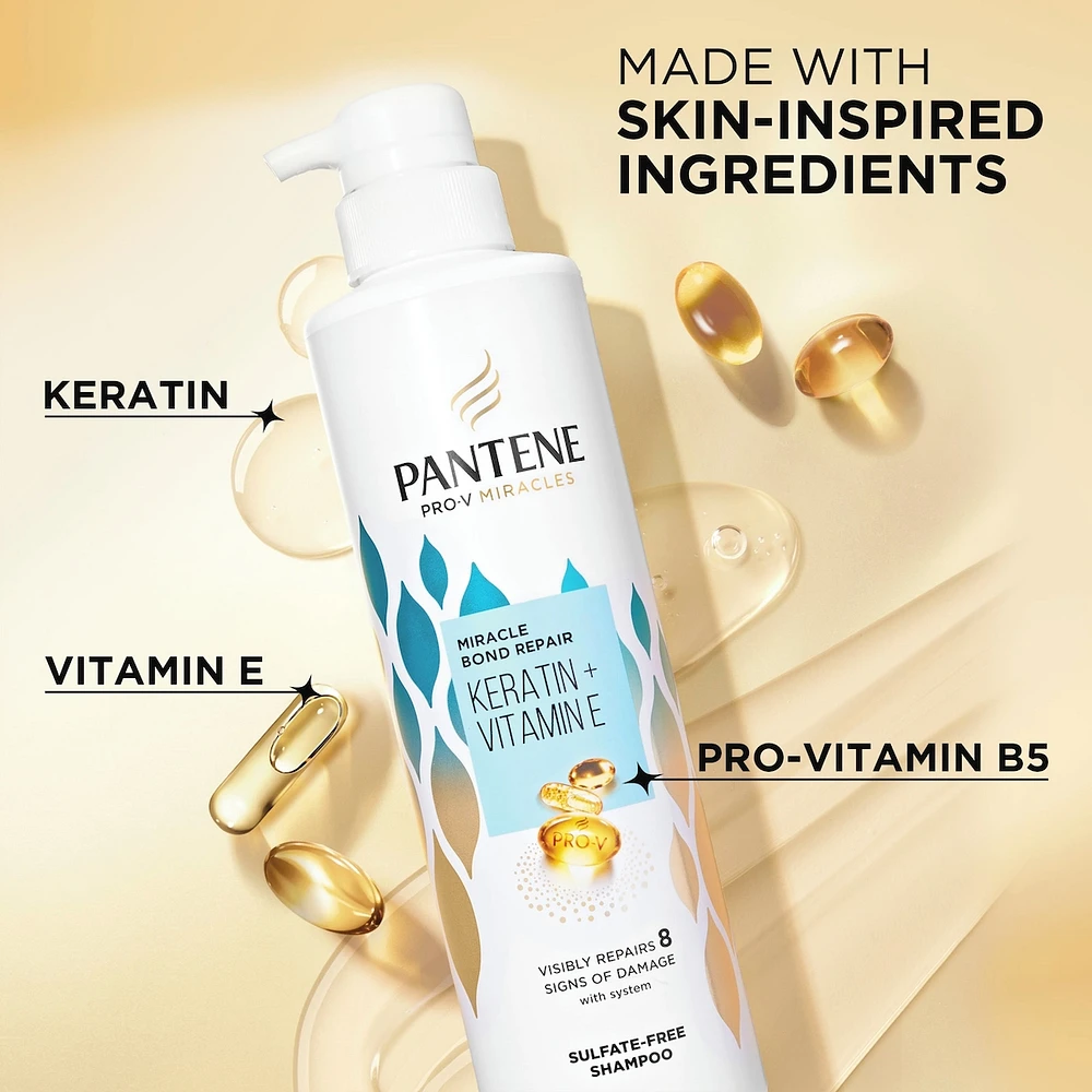 Pro-V Miracles Bond Repair Keratin + Vitamin E Sulfate-Free Shampoo