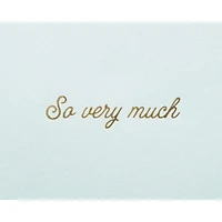Papyrus Thank You Card (So Very Much)