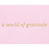 Papyrus Thank You Card (A World of Gratitude)
