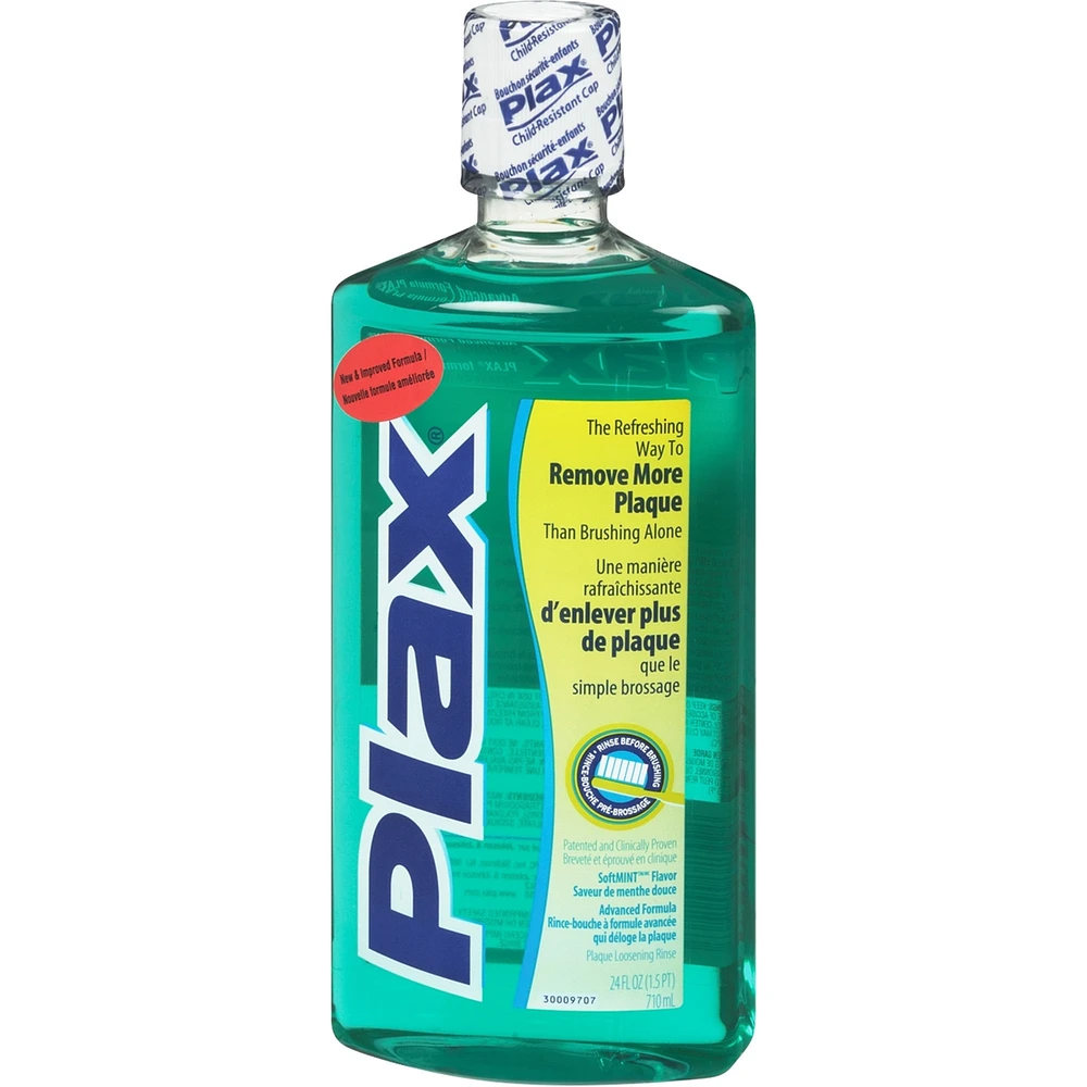 Plax Mouthwash, SoftMint 710 ML