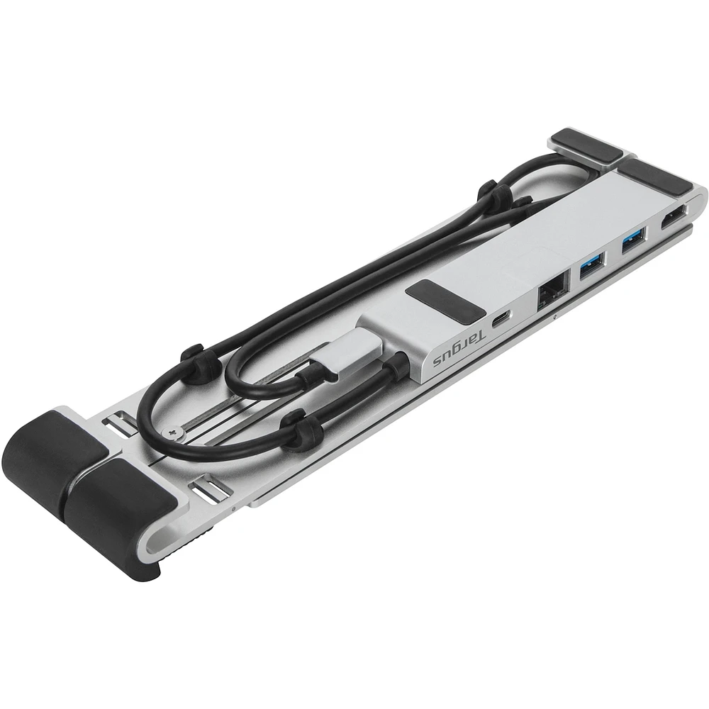 Portable Laptop Stand with Integrated USB-C Dock