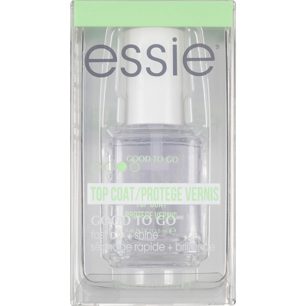 Top Coat Nail Polish with Protective Quick-Dry Agent, Good To Go, High-Gloss & Brilliant Shine