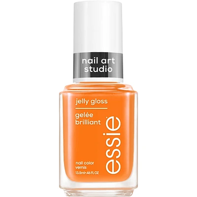 essie nail art studio jelly polish, sheer finish, orchid jelly, purple, 13.5 ml