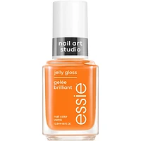 essie nail art studio jelly polish, sheer finish, orchid jelly, purple, 13.5 ml