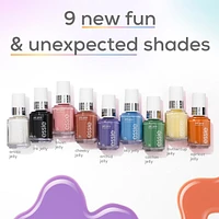 essie nail art studio jelly polish, sheer finish, orchid jelly, purple, 13.5 ml