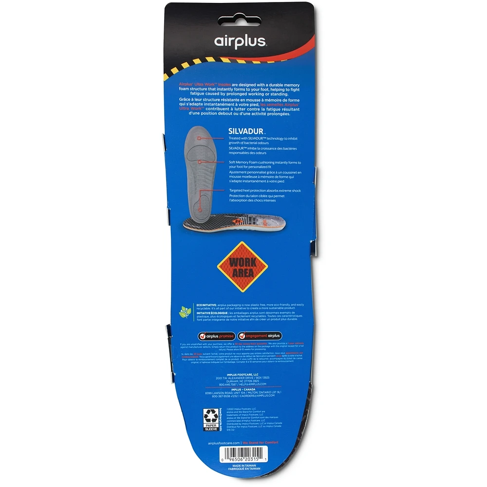 Ultra Work Memory Plus Insoles 7 to 13