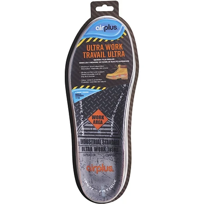 SEMELLES EN MOUSSE VISCOÉLASTIQUE PLUS ULTRA WORK POUR HOMME, POINTURES 7 à 13