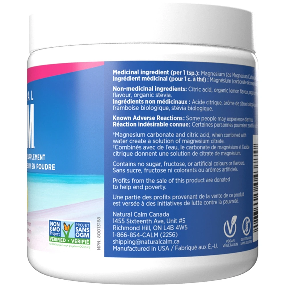 Natural Calm Magnesium en Poudre