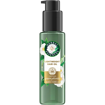 Lightweight Hair Oil, Certified Pure Plants, with Aloe and Camellia Flower Oil