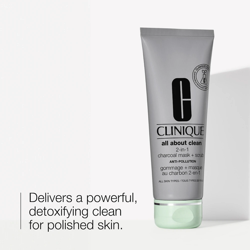 All About Clean™ 2-in-1 Charcoal Mask + Scrub