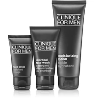Daily Hydration Men's Skincare Set: Cleanse. Exfoliate. Hydrate