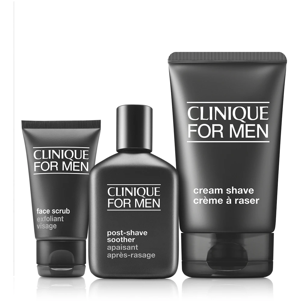 Daily Shave Essentials Men's Skincare Set: Cleanse. Shave. Soothe