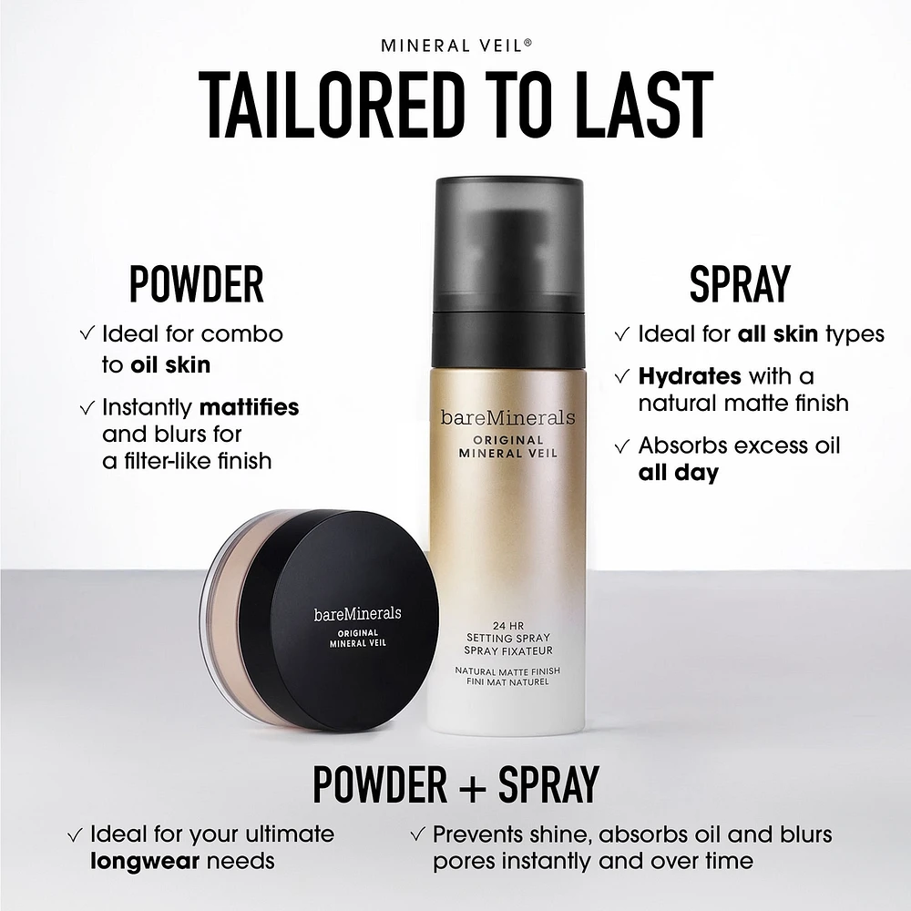 ORIGINAL Mineral Veil 24HR Natural Matte Setting Spray