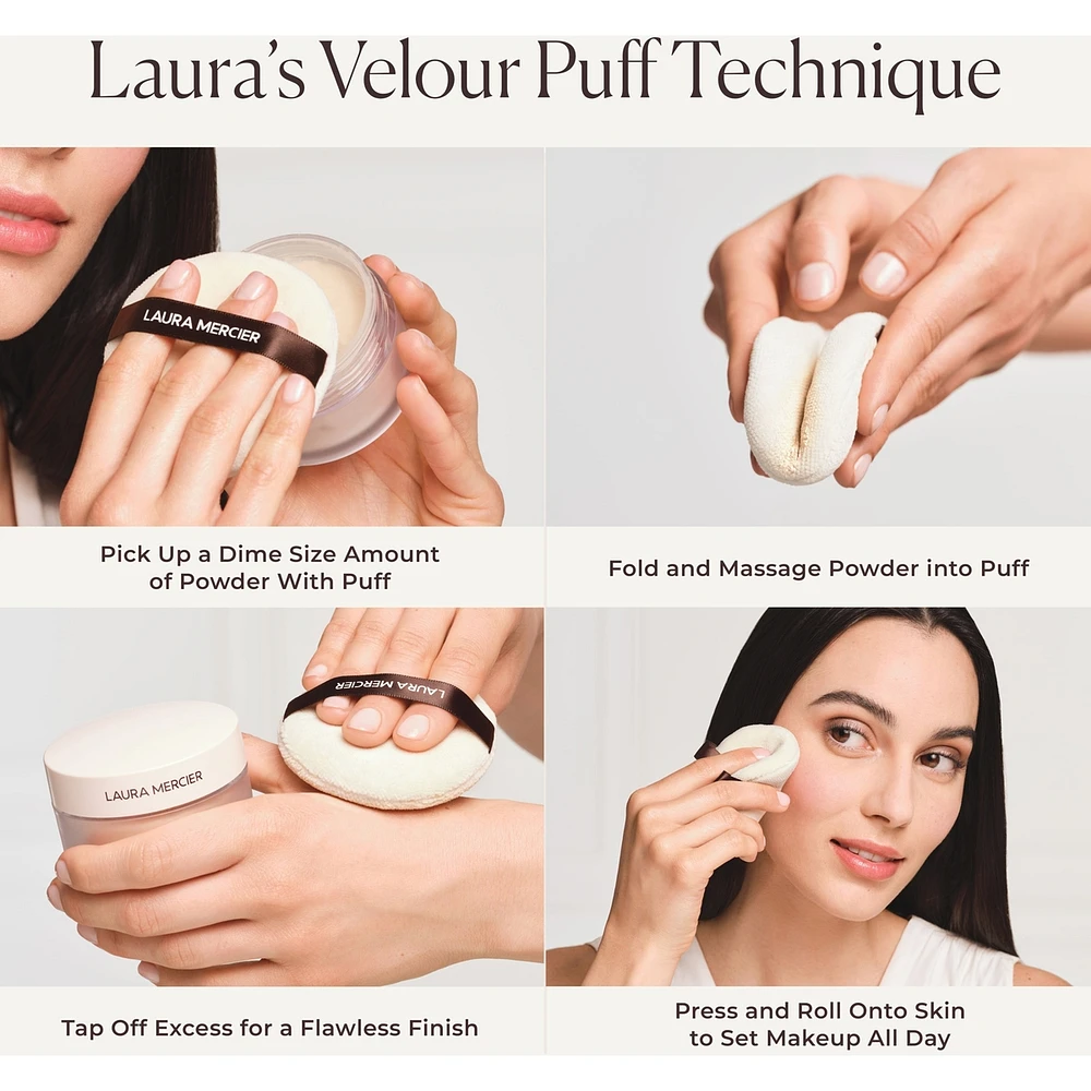 Jumbo Translucent Loose Setting Powder Ultra-Blur & Velour Puff