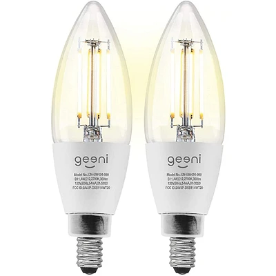 LUX Edison B11 Wi-Fi LED Smart Bulb 2 pack