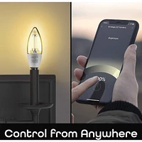 LUX Edison B11 Wi-Fi LED Smart Bulb 2 pack