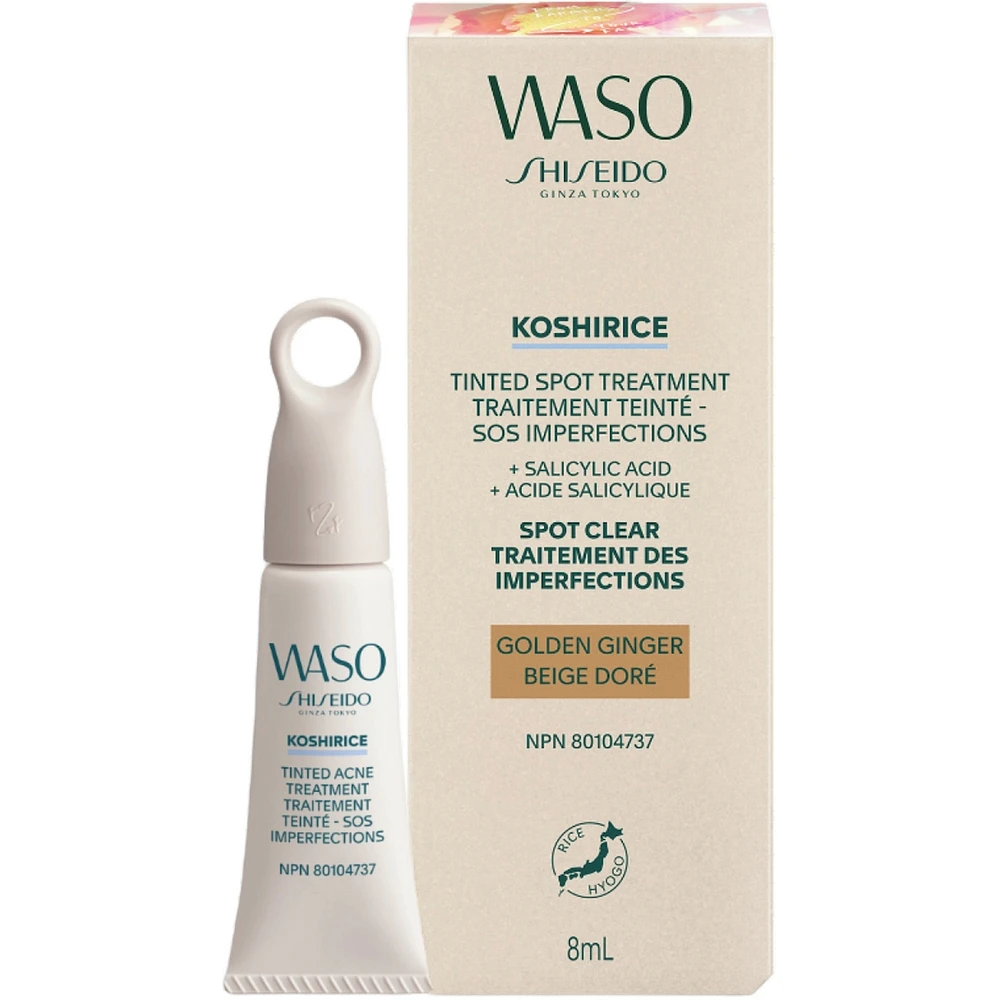 WASO KOSHIRICE Tinted Acne Treatment, 1 Subtle Peach