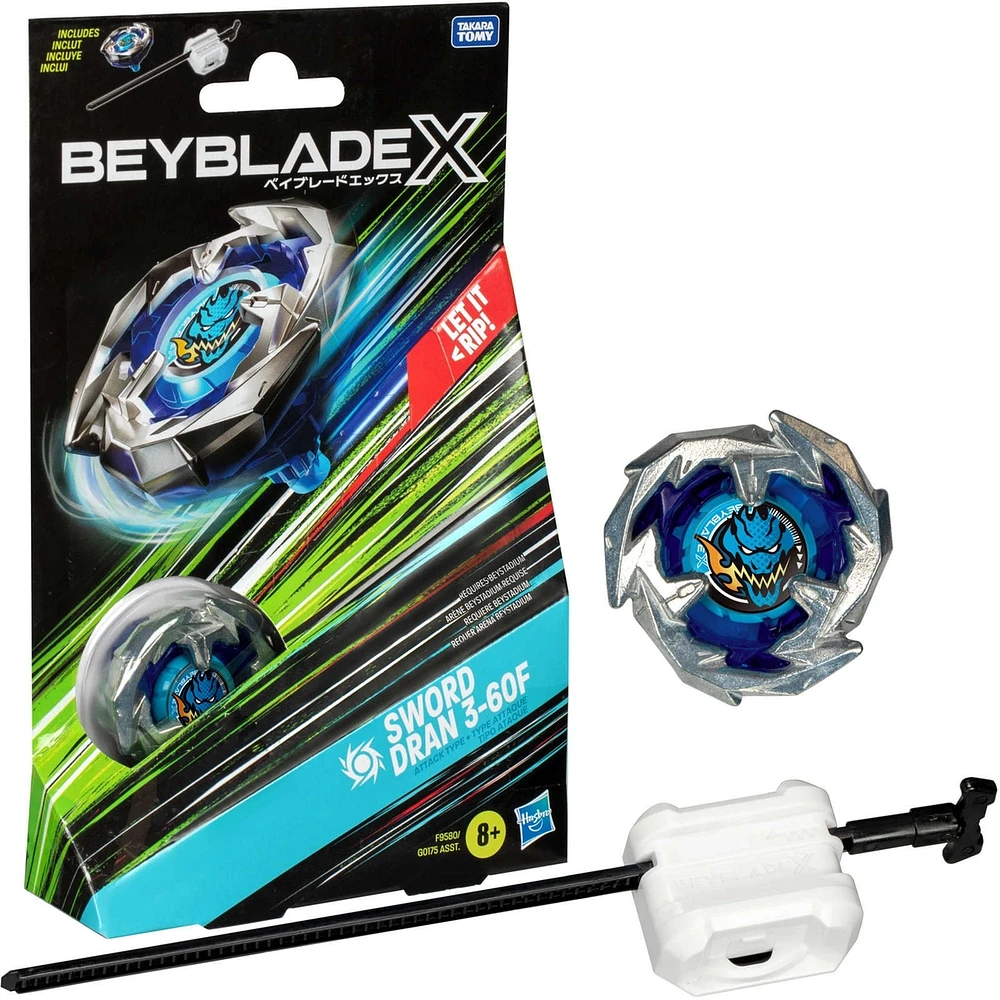 Beyblade X Sword Dran 3-60F Starter Pack Top and Launcher