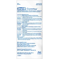 Oral-B Super Floss Pre-Cut Strands Dental Floss, Mint, 50 Count, Pack of 2