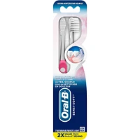 Oral-B Sensi-Soft Toothbrush, Ultra Soft, 2 count