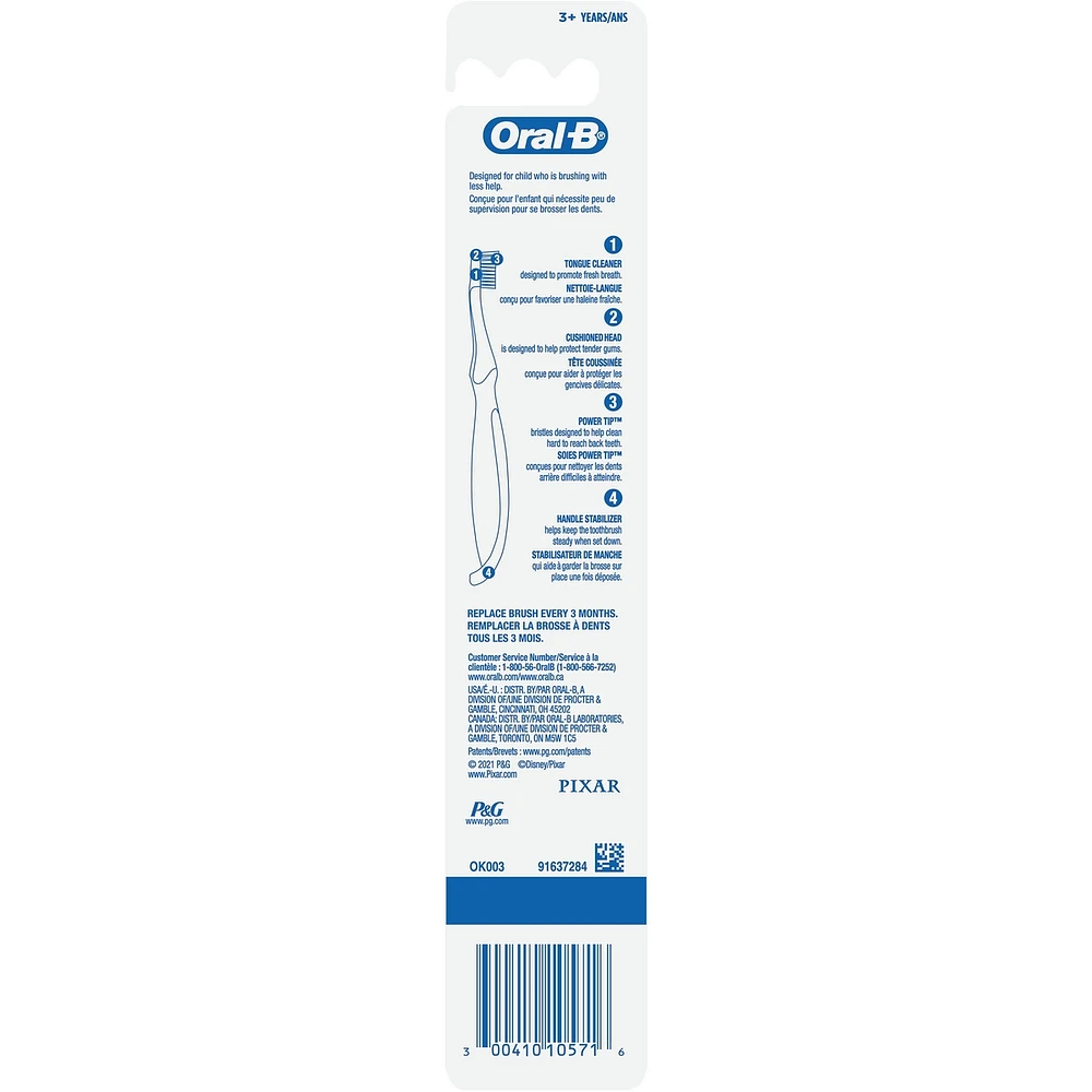 Oral-B Kid's Toothbrush Pixar 3+ Years 1ct