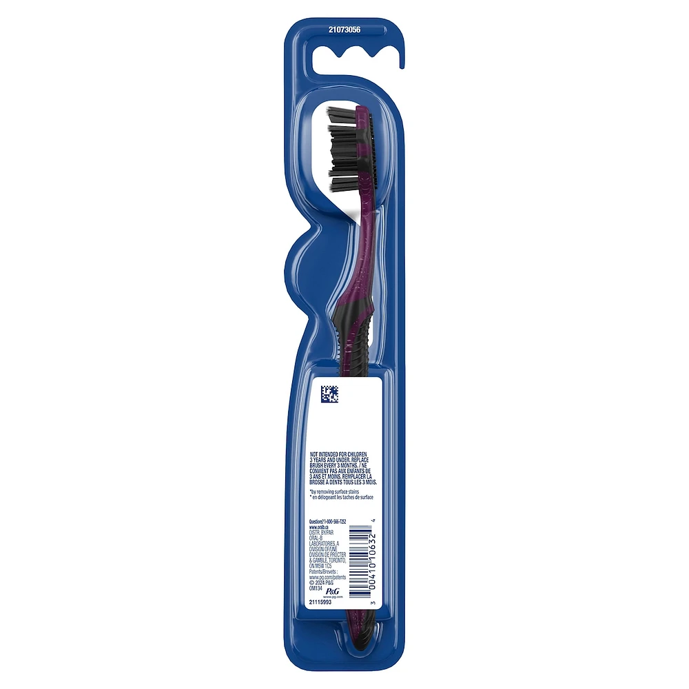 Advanced Whitening Charcoal Toothbrush, Medium, 1 Count
