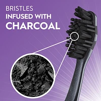Advanced Whitening Charcoal Toothbrushes, Medium, 2 Count