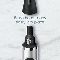 Clic Starter Kit Matte Black Toothbrush Handle with (2) Replacement Brush Head and Holder