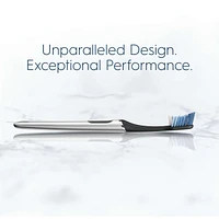 Clic Starter Kit Matte Black Toothbrush Handle with (2) Replacement Brush Head and Holder
