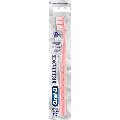 Brilliance Whitening Toothbrush, Extra Soft, Colors May Vary, 1 Count