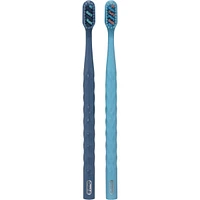 Brilliance Premium Whitening Toothbrush with Plaque Eraser, Medium, Sky Blue, 1 Count