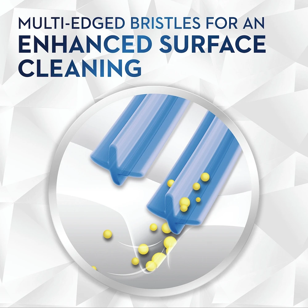 Brilliance Premium Whitening Toothbrush with Plaque Eraser, Medium, Sky Blue, 1 Count