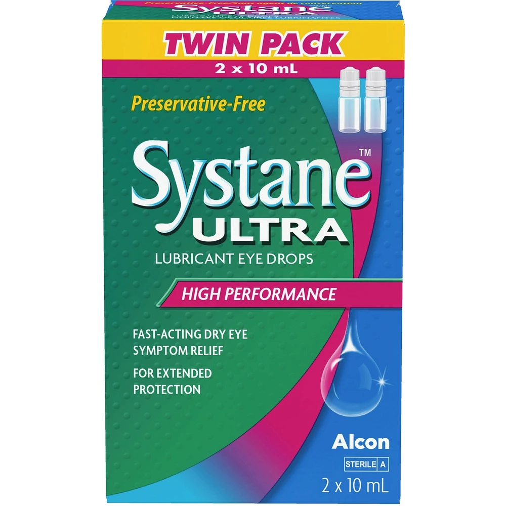 Systane® Ultra Preservative Free Lubricant Eye Drops Twin Pack