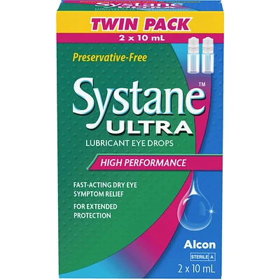 Systane® Ultra Preservative Free Lubricant Eye Drops Twin Pack