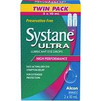 Systane® Ultra Preservative Free Lubricant Eye Drops Twin Pack
