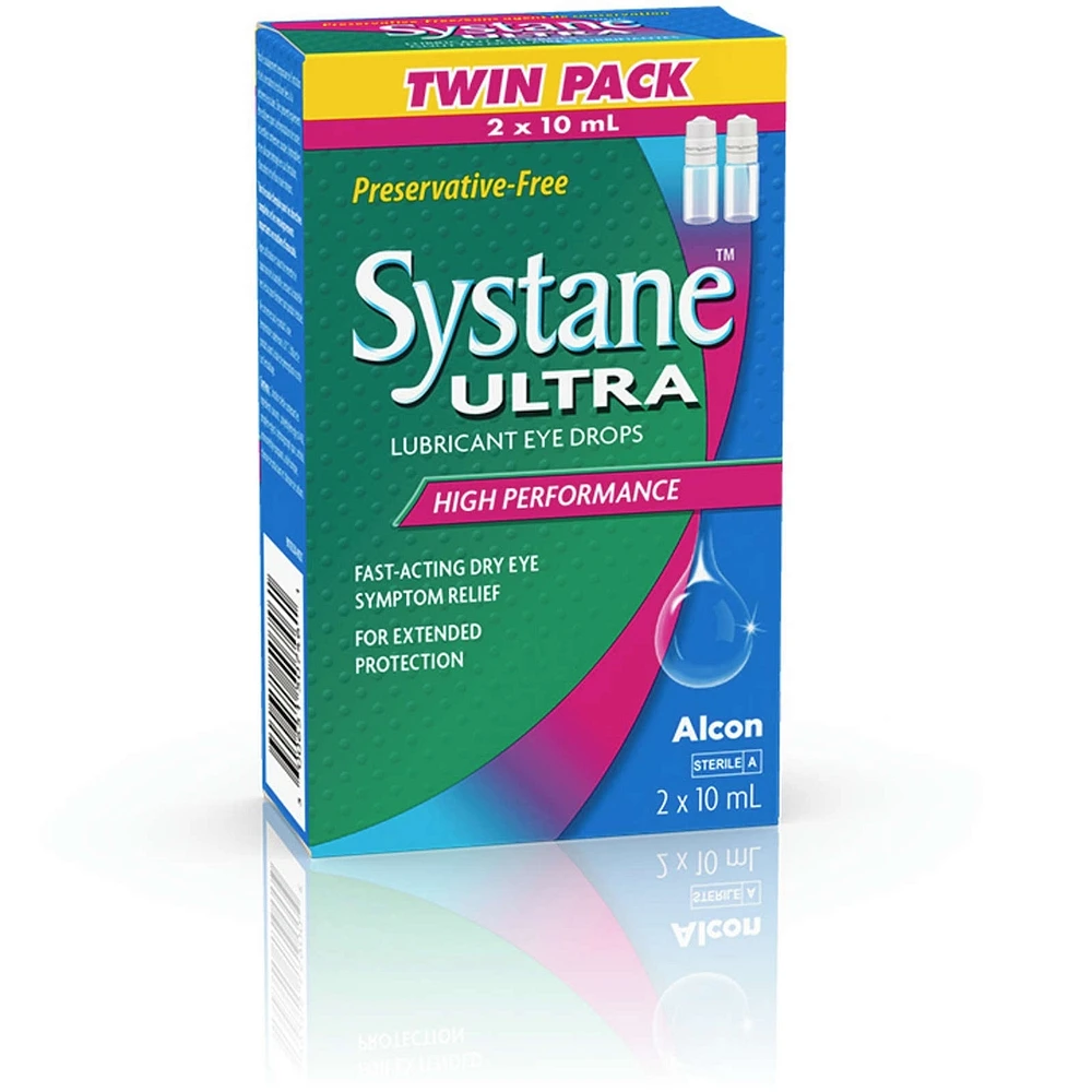 Systane® Ultra Preservative Free Lubricant Eye Drops Twin Pack