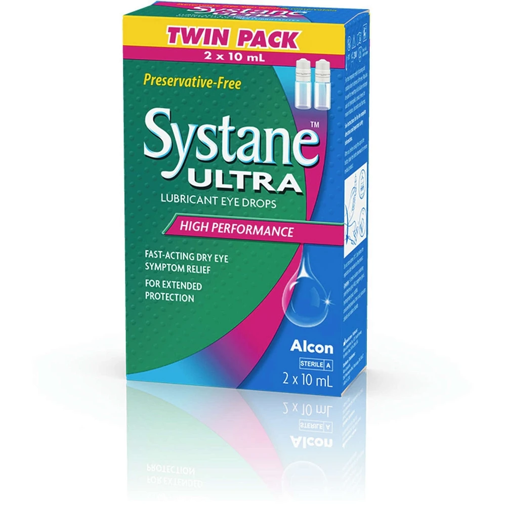 Systane® Ultra Preservative Free Lubricant Eye Drops Twin Pack