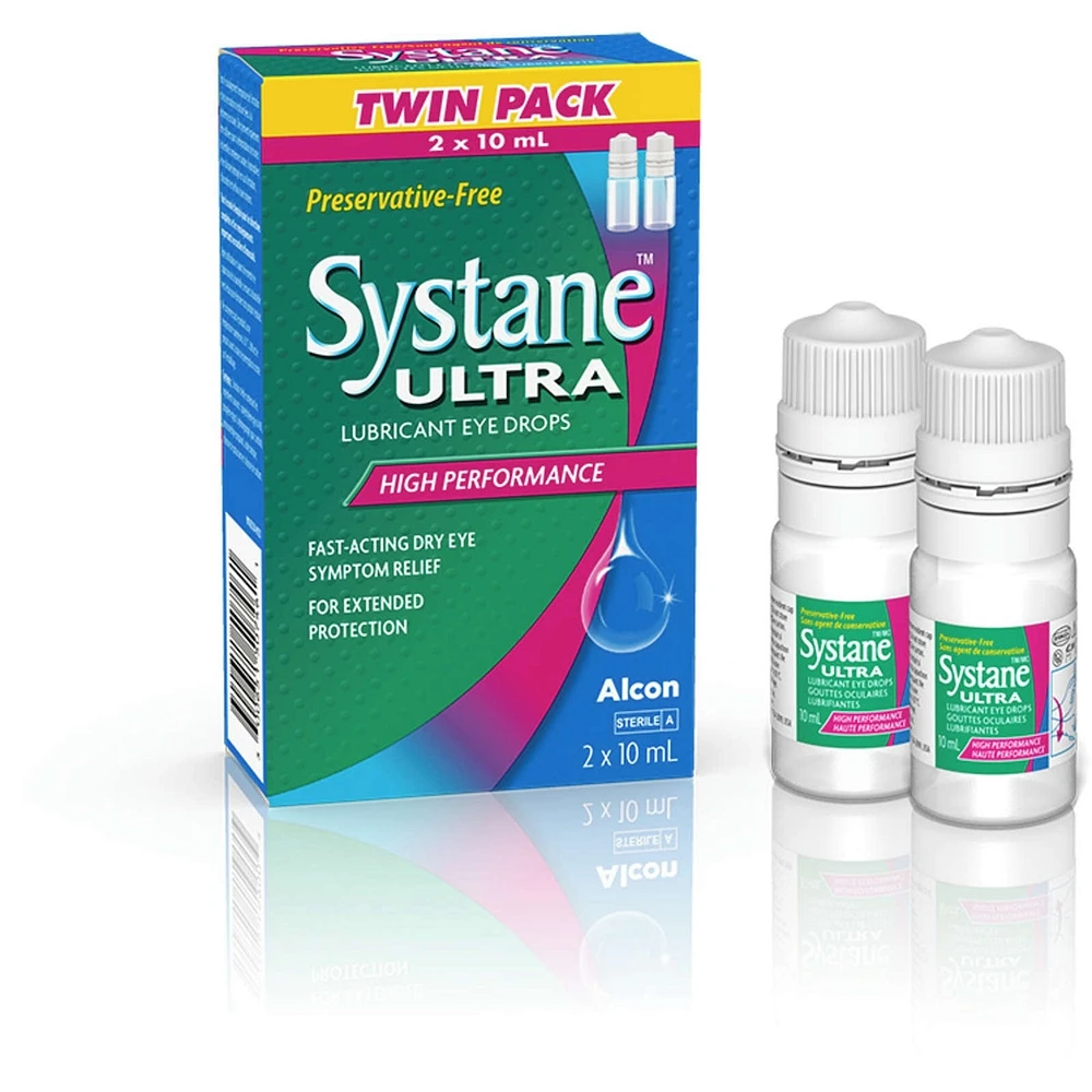 Systane® Ultra Preservative Free Lubricant Eye Drops Twin Pack