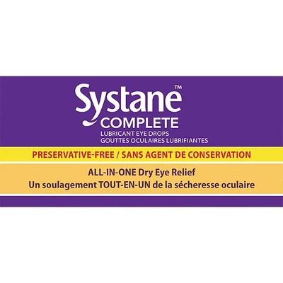 Systane® Complete Lubricant Eye Drops Preservative Free Twin Pack