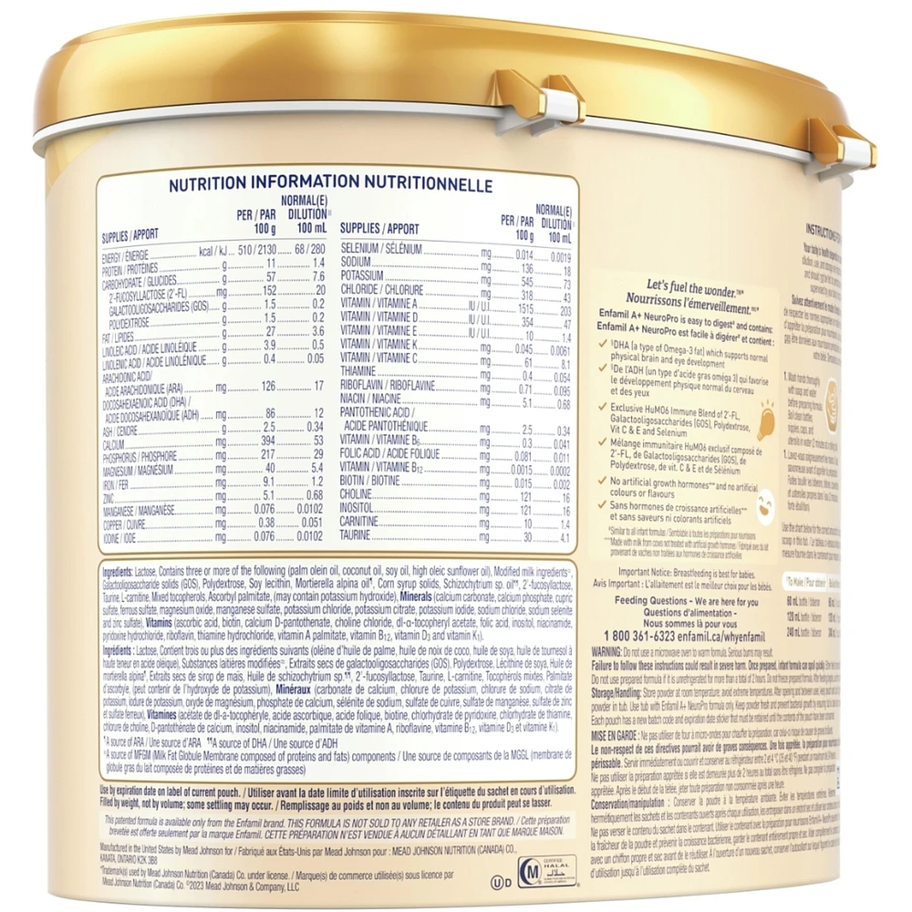 NeuroPro™, Baby Formula, 0-12 months,  Powder Tub