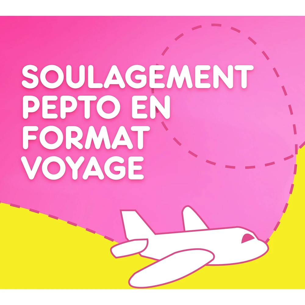 liquide pour la nausée, les brûlures d’estomac, l’indigestion, les malaises gastriques et la diarrhée – Soulagement rapide de 5 symptômes, saveur originale, format de voyage