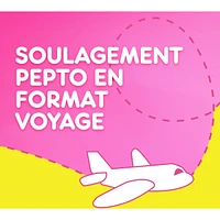 liquide pour la nausée, les brûlures d’estomac, l’indigestion, les malaises gastriques et la diarrhée – Soulagement rapide de 5 symptômes, saveur originale, format de voyage