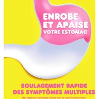 liquide pour la nausée, les brûlures d’estomac, l’indigestion, les malaises gastriques et la diarrhée – Soulagement rapide de 5 symptômes, saveur originale, format de voyage