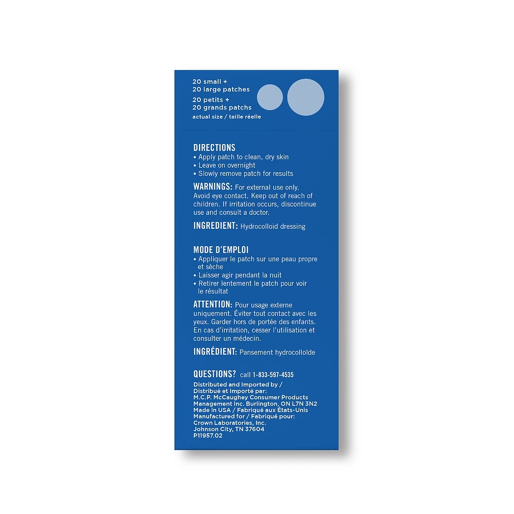 PM Overnight Spot Patches, Clear