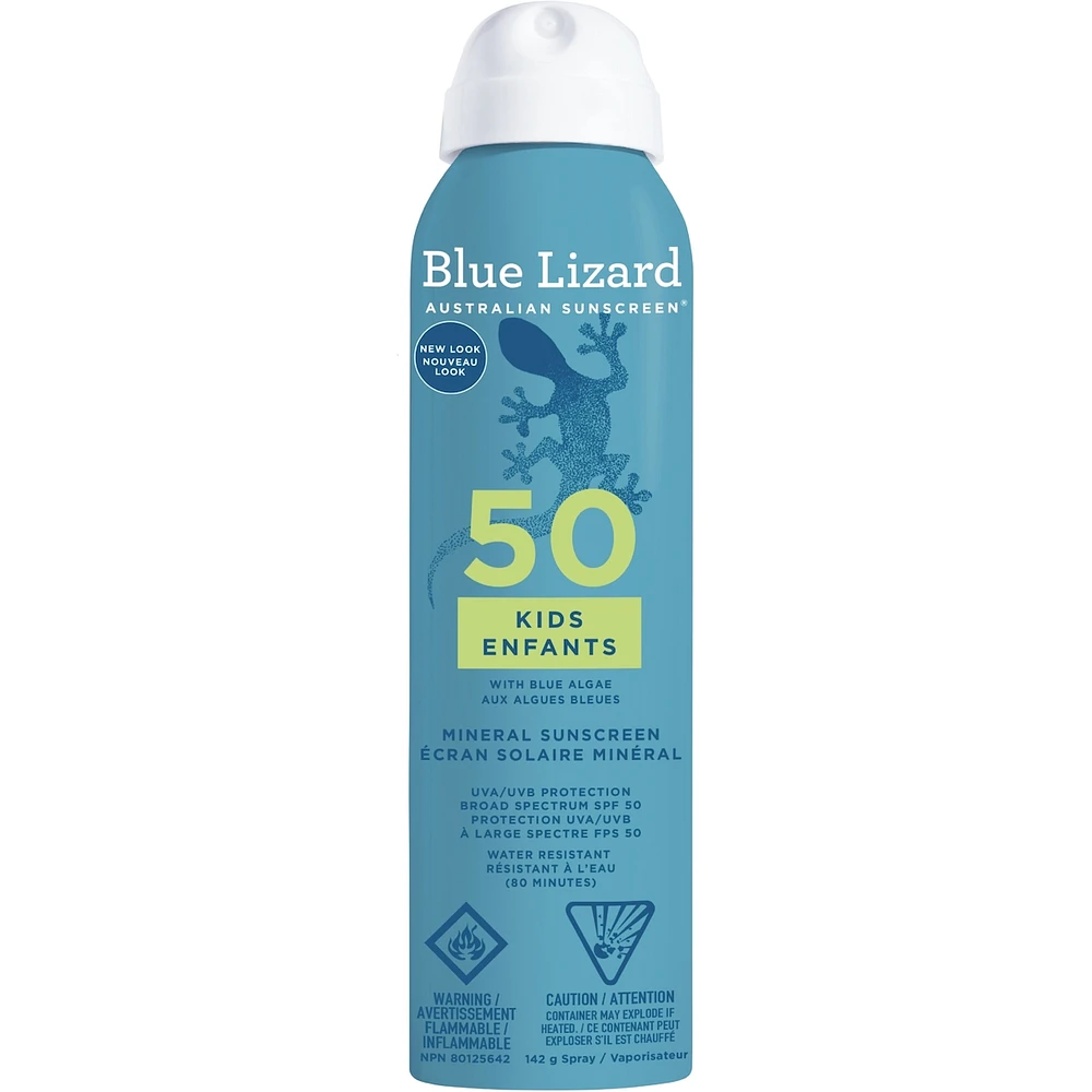 Blue Lizard Kids Mineral Sunscreen Spray SPF 50 142g